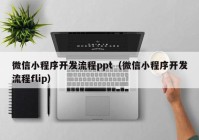 微信小程序開發(fā)流程ppt（微信小程序開發(fā)流程flip）